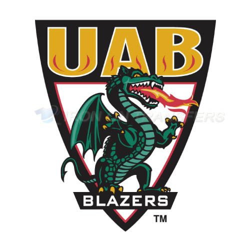 UAB Blazers Logo T-shirts Iron On Transfers N6634 - Click Image to Close